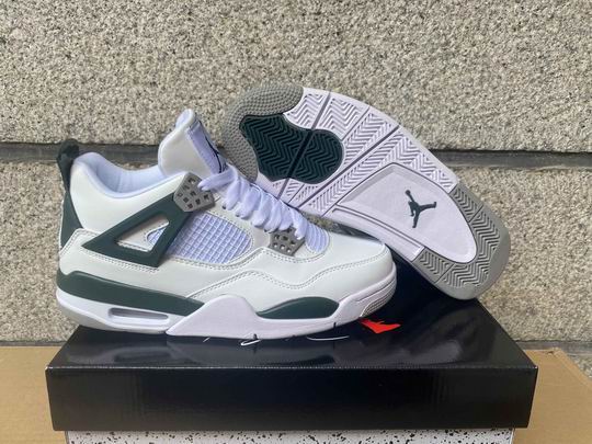 (image for) Air Jordan 4 Retro White Green Shoes -81